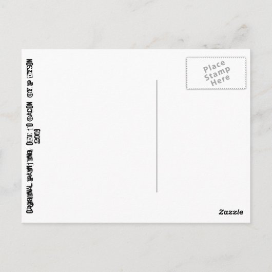 Ode an Bacon Postkarte (Rückseite)