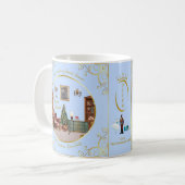 Ode an das Nussknacker-Ballett Blau Individuelle F Kaffeetasse (Vorderseite Links)