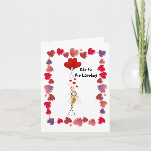 Ode an den Lovebug Feiertagskarte (Vorderseite)