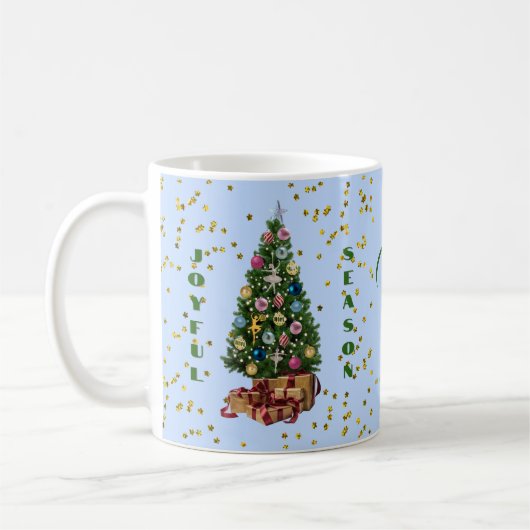 Ode an den Nussknacker-Ballett-Blauen Baum Kaffeetasse (Links)