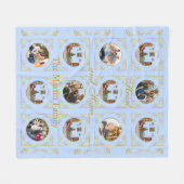Ode an den Nussknacker Blau 6 Foto-Fliesblanket Fleecedecke (Vorderseite (Horizontal))