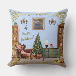 Ode an den Nutcracker Ballet Blue Throw Kissen