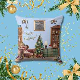 Ode an den Nutcracker Ballet Blue Throw Kissen
