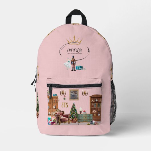 Ode an den Nutcracker Ballett rosa Bedruckter Rucksack (Vorderseite)