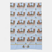 Ode an den Nutcracker Blue Scene Blue Accent Geschirrtuch (Vertikal)