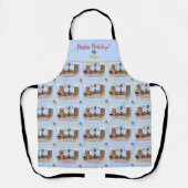 Ode an den Nutcracker Blue Scene Blue Accent Schürze (Vorderseite)