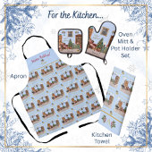 Ode an den Nutcracker Blue Scene Blue Accent Schürze