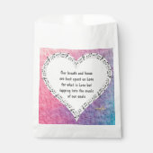 Ode an die Liebe Gefallen von Poet Adiela Akoo Geschenktütchen (Vorderseite)