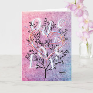 Ode an die Liebe Grußkarte von Poet Adiela Akoo Karte