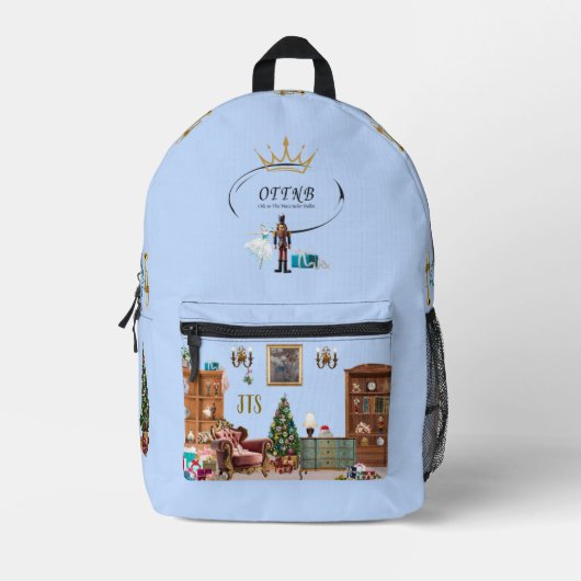 Ode an die Nutcracker Ballet Blue Bedruckter Rucksack (Vorderseite)