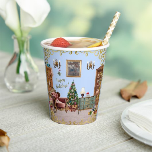 Ode an die Nutcracker Ballet Blue Pappbecher (In Situ)