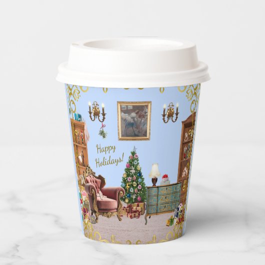 Ode an die Nutcracker Ballet Blue Pappbecher (Rückseite)