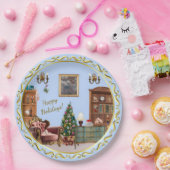 Ode an die Nutcracker Ballet Blue Pappteller (Party)