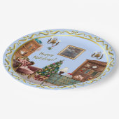 Ode an die Nutcracker Ballet Blue Pappteller (Schrägansicht)