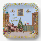 Ode an die Nutcracker Ballet Blue Pappteller (Vorderseite)