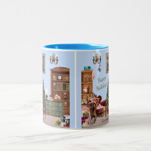 Ode an die Nutcracker Ballet Blue Zweifarbige Tasse (Mittel)