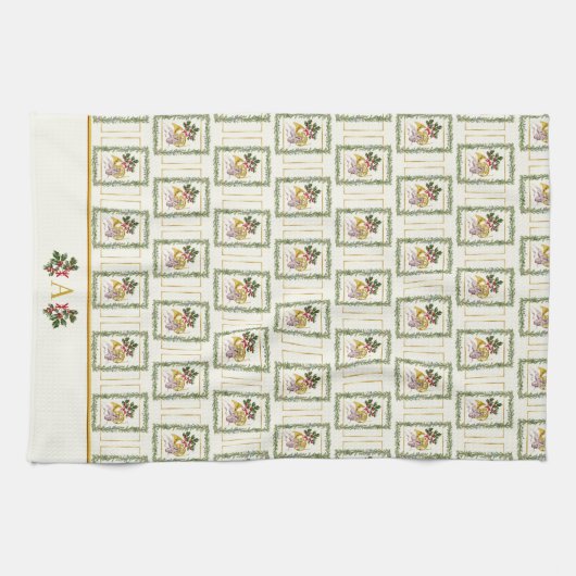 Ode an die Nutcracker Ballet Garland Elfenbeinakze Geschirrtuch (Horizontal)