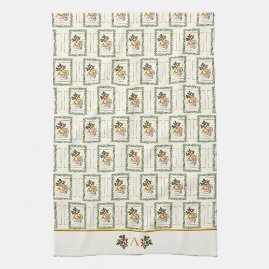 Ode an die Nutcracker Ballet Garland Elfenbeinakze Geschirrtuch (Vertikal)