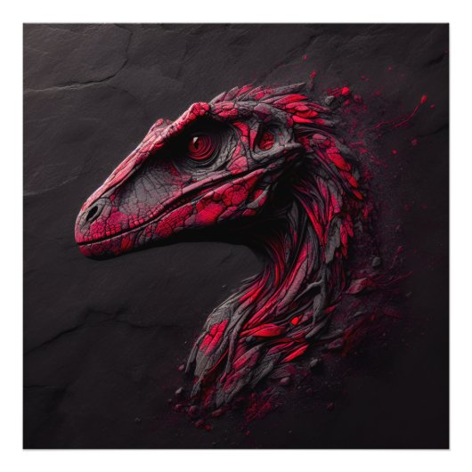 Ode an die prähistorische - das Genie der KI Fotodruck (Vorne)