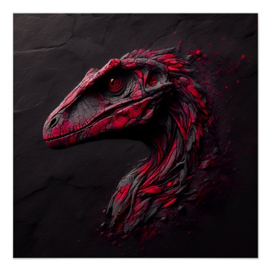 Ode an die prähistorische - das Genie der KI Poster (Vorderseite)