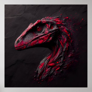 Ode an die prähistorische - das Genie der KI Poster