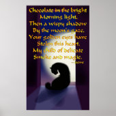 Ode an eine schwarze Katze Poster (Vorne)