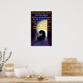 Ode an eine schwarze Katze Poster (Küche)