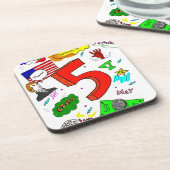 Ode an fünf Untersetzer - Set von 6 (Linke Seite)