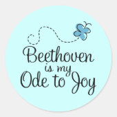Ode an Joy Beethoven Sticker (Vorderseite)