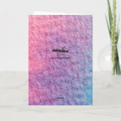 Ode an Liebe Cat Grußkarte von Poet Adiela Akoo Karte (Rückseite)