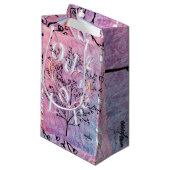 Ode an Liebe Geschenktasche von Poet Adiela Akoo Kleine Geschenktüte (Vorderseite Schrägansicht)