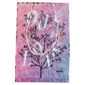 Ode an Liebe Geschenktasche von Poet Adiela Akoo Mittlere Geschenktüte (Rückseite)