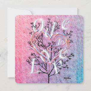 Ode an Liebe Grußkarte von Poet Adiela Akoo Feiertagskarte