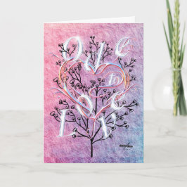 Ode an Liebe Grußkarte von Poet Adiela Akoo Karte