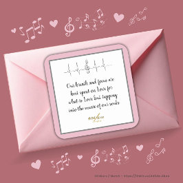 Ode an Liebe Sticker von Poet Adiela Akoo