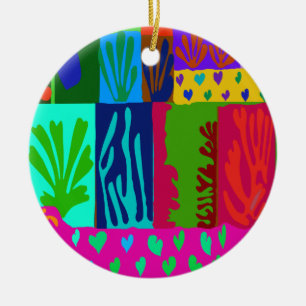 Ode an Matisse Collage Keramik Ornament