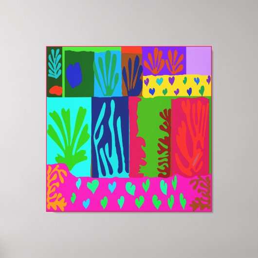 Ode an Matisse Collage Leinwanddruck (Vorderseite)