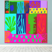 Ode an Matisse Collage Leinwanddruck (Insitu (Holzboden))