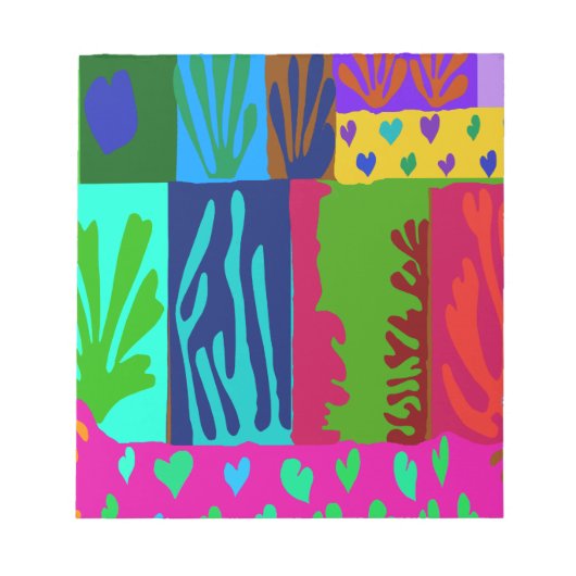 Ode an Matisse Collage Notizblock (Vorderseite)