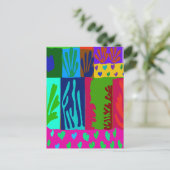 Ode an Matisse Collage Postkarte (Stehend Vorderseite)