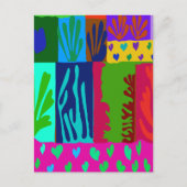 Ode an Matisse Collage Postkarte (Vorderseite)