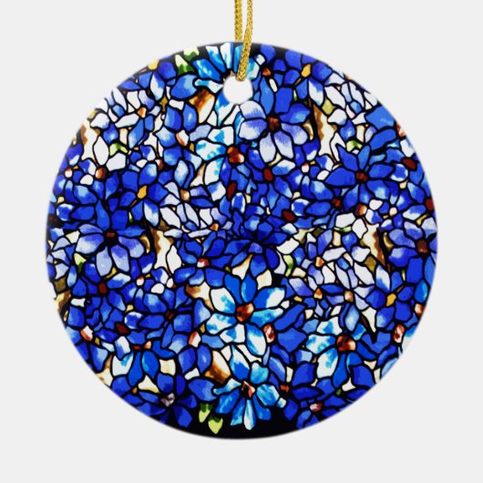 Ode an Tiffany Clematis Keramik Ornament (Vorne)