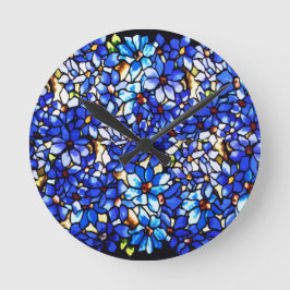 Ode an Tiffany Clematis Runde Wanduhr