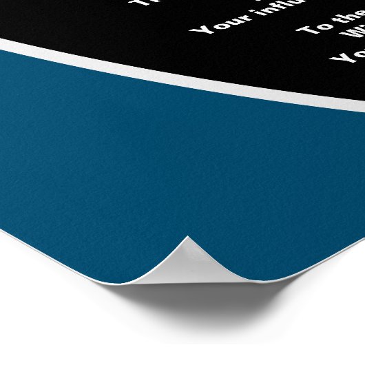 Ode an unsere lieben Lehrer Poster HAMbyWG (Ecke)