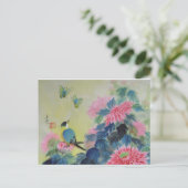 Ode bis Frühling Postkarte (Stehend Vorderseite)