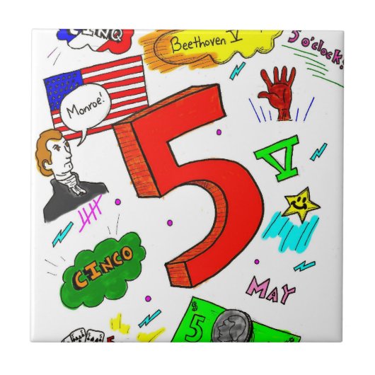 Ode bis fünf Tile Fliese (Vorderseite)