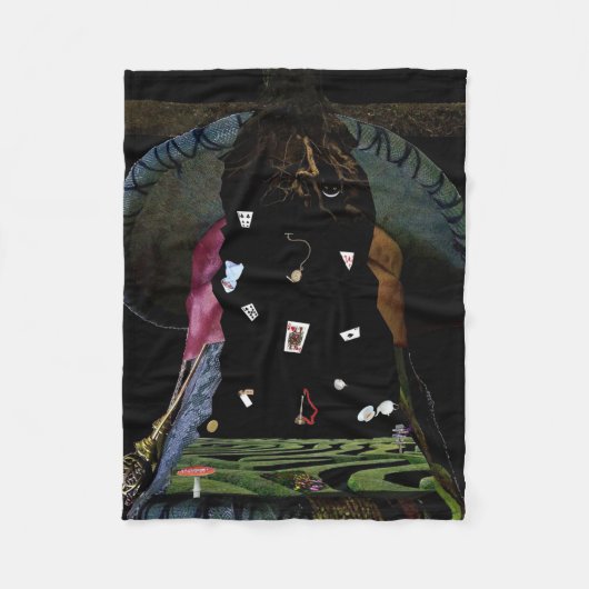 Ode nach Märchenland Fleecedecke (Vorderseite)