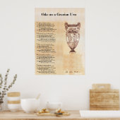 Ode on a Grecian Urn Poster (Küche)
