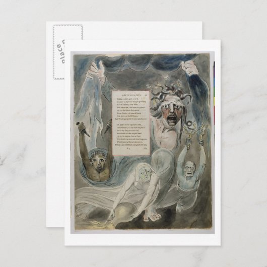 Ode to Adversity, von "The Poems of Thomas Gray", Postkarte (Vorne/Hinten)