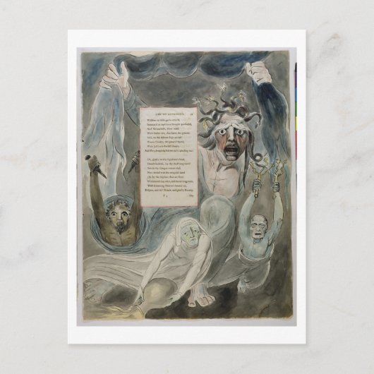 Ode to Adversity, von "The Poems of Thomas Gray", Postkarte (Vorderseite)